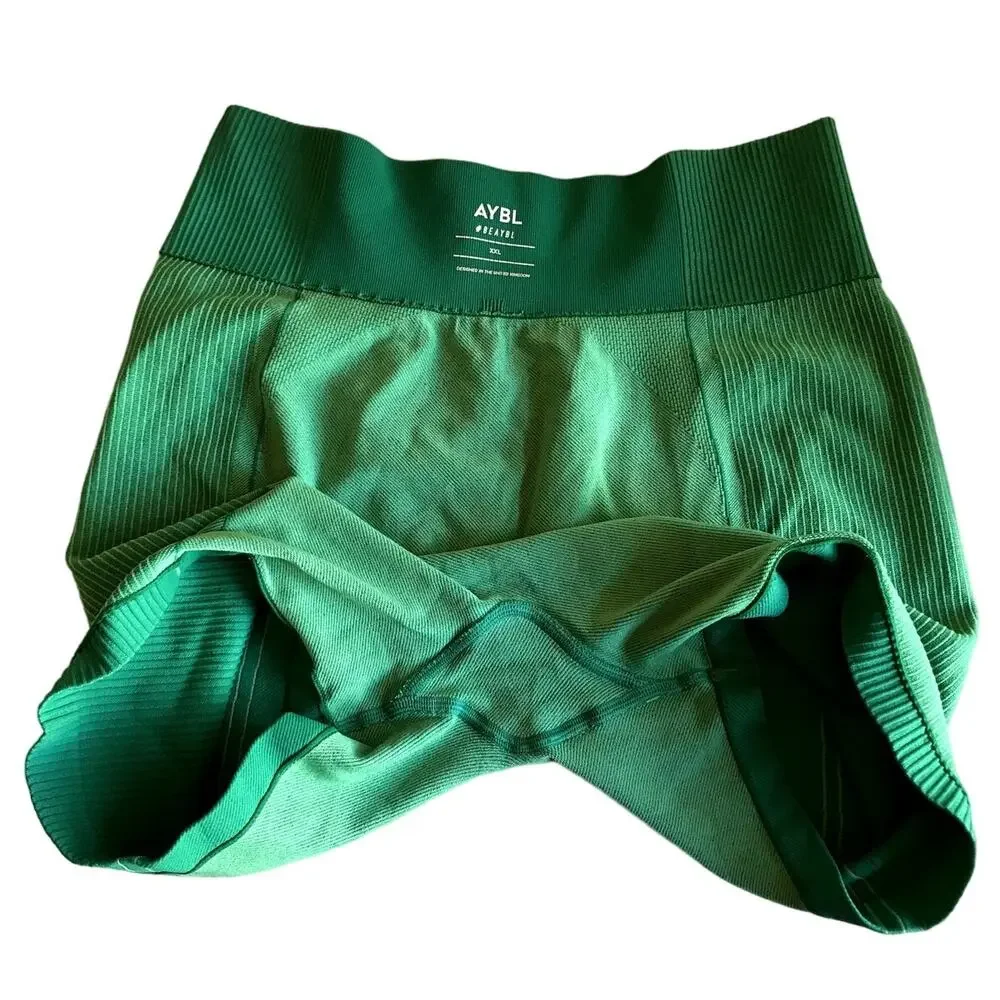 AYBL Bright Green Compression Athletic Shorts size XXL - Picture 4 of 5